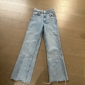 Zara full length straight leg jeans